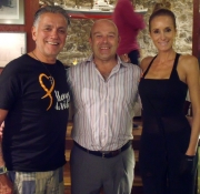 Con Juan Ramon Lucas, Sandra Ibarra 