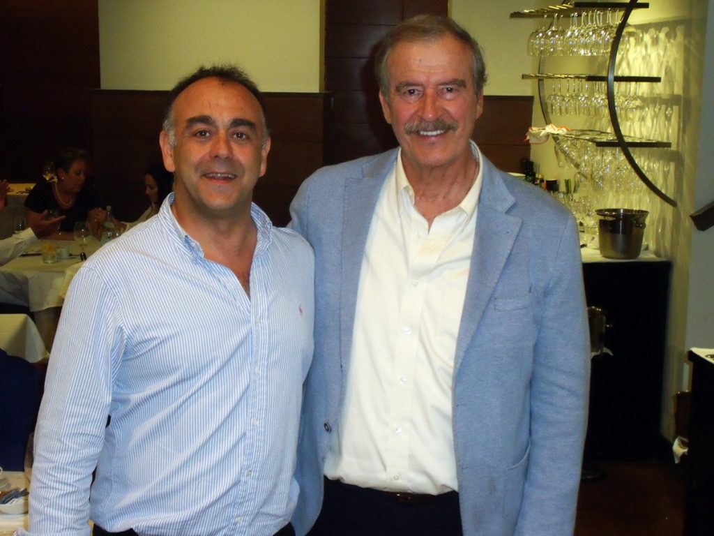 Con el político mexicano Vicente Fox