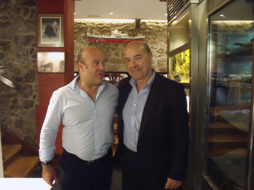 Con el actor cantabro Antonio Resines