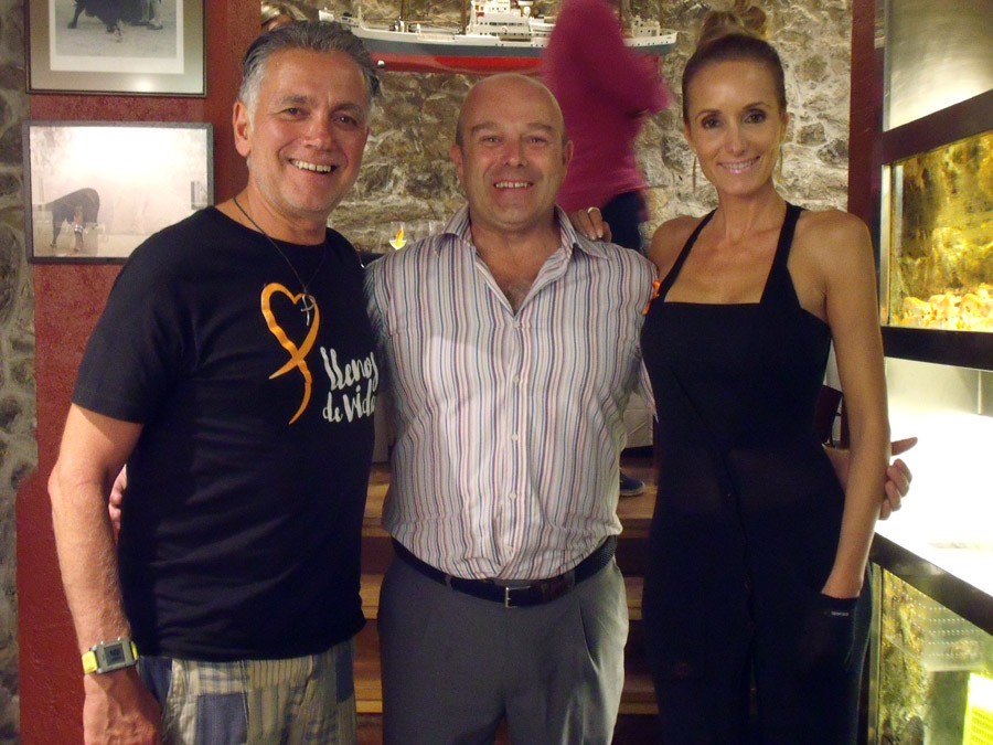 Con Juan Ramon Lucas, Sandra Ibarra