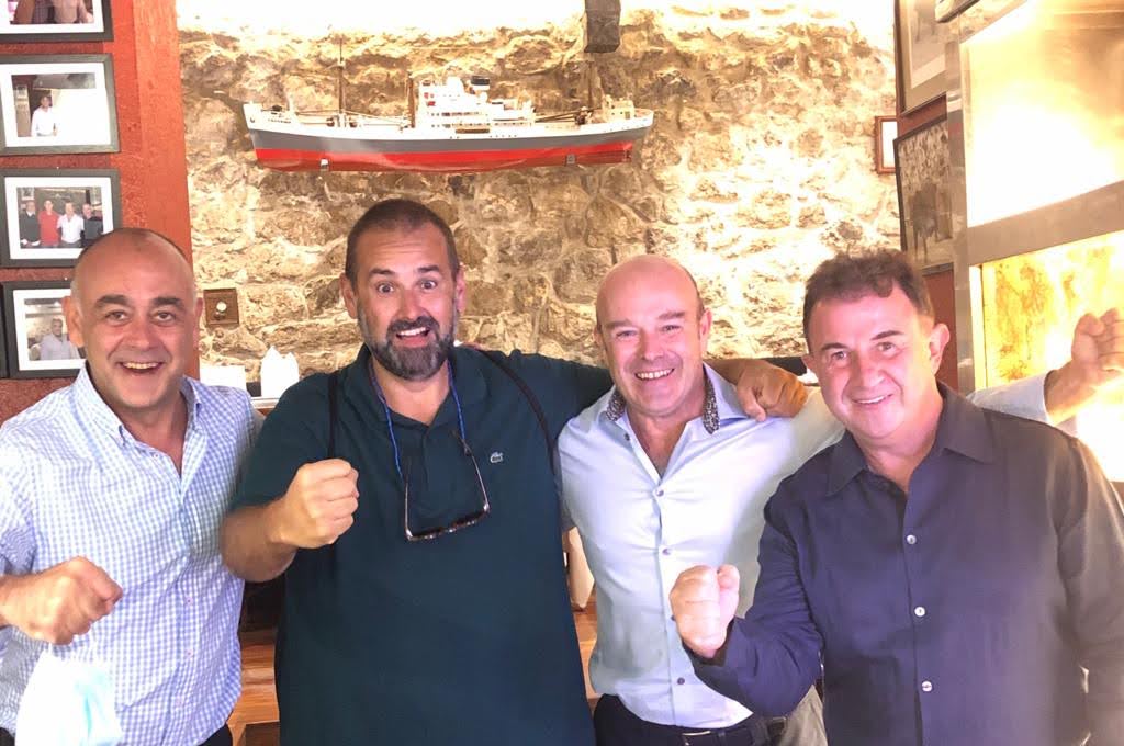 Con Martín Berasategui y David de Jorge