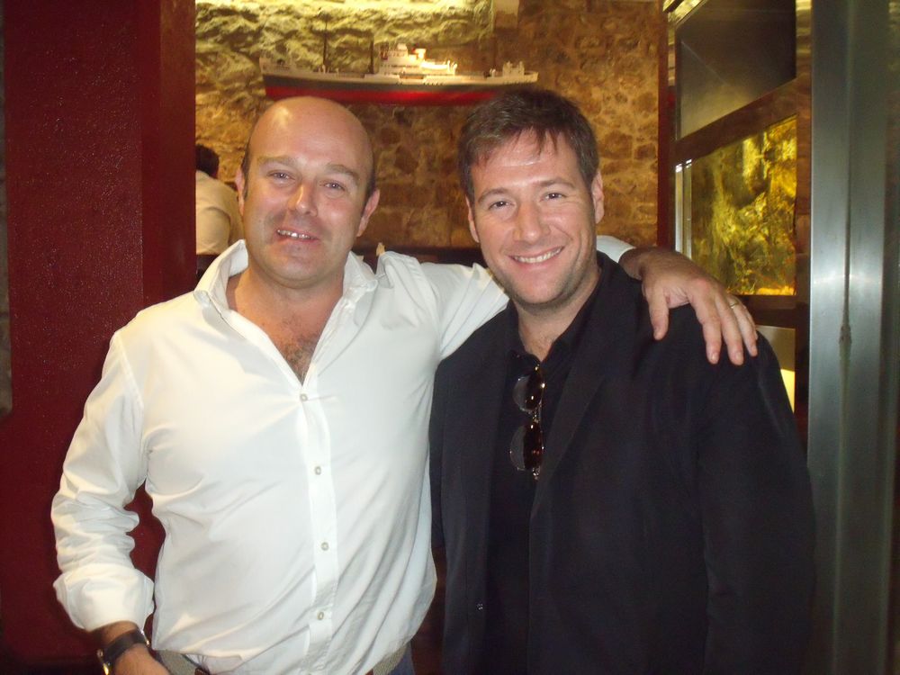 Con el actor y humorista Carlos Latre