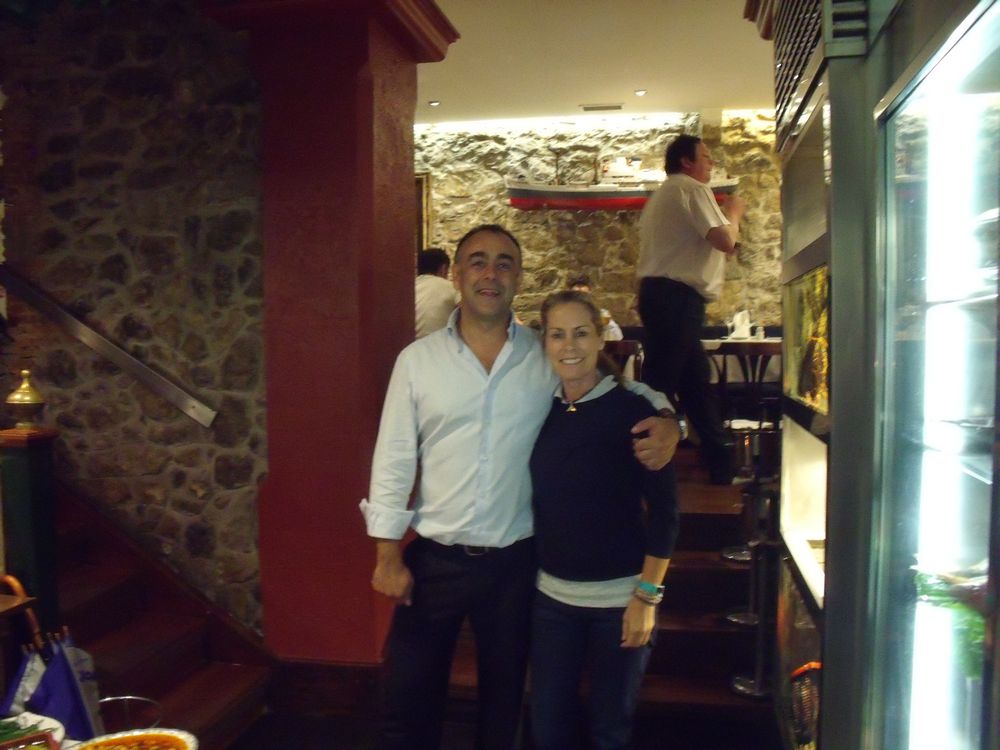 Con la regatista Theresa Zabell