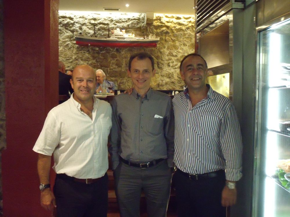 Con el astronauta Pedro Duque